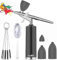 Autolock Kit aérographe 32PSI Compresseur Kit aérographe portable kit aérographe manuel rechargeable pour le maquillage, les motifs de coloration, l'art des ongles, le tatouage-4 coupes