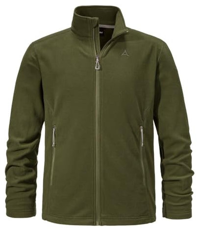 Schöffel Herren Fleece Jacket Cincinnati3, atmungsaktive, leichte Fleecejacke, schnell trocknende Outdoorjacke aus Tecnopile Material, loden green, 54