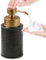 Foam Soap Dispenser with Refined and Vintage Emboss, Ceramic Hand Soap Dispenser for Bathroom (Black)
