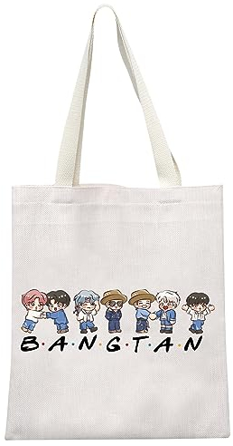 MYSOMY K-Pop Bangtan Jungen Tragetasche – BTS K-Pop Army Girl Fans Geschenk – wasserdichte Polyester-Reise-Umhängetasche – 35 x 38 cm – Uni-Erwachsene, UK Bang-tan Tb, 35*38 cm