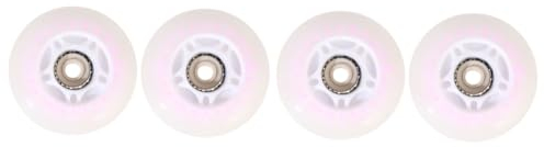 Kisangel 4 Stück Schlittschuhe Glow-Accessoires Räder Beleuchten Pu Blinkende Räder Outdoor-zubehör Outdoor-Walze Geschmücktes Zubehör Lotus Aus Keramik Skate-zubehör Roller Skates Blitz