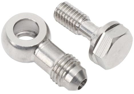 Kit de Boulons Banjo en Acier Inoxydable, M8 X 1,25 à AN4, Raccord à Boulon Banjo à Haute capacité de Charge avec Rondelle
