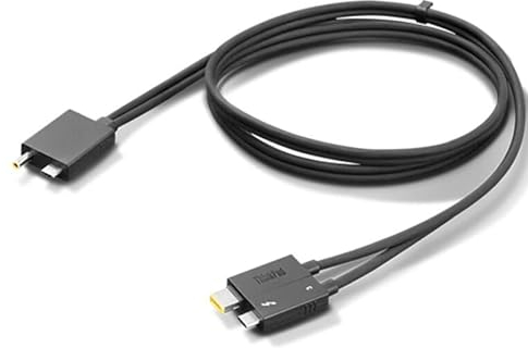 BolAAzuL Thunderbolt 3 WorkStation Dock Split Kable 0,7M Länge, 4X90U90616 New Retail Thunderbolt 3 Basis Expansion Dock Datakabel kompatibel für Lenovo ThinkPad Thunderbolt 4X90U90616