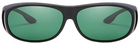 Tvindkirdod Fit-Over-Brille zur Linderung von Migräne, geeignet für den Außenbereich und lange Stunden vor einem Computer-Bildschirm, Unisex, grüne Gläser, Grün