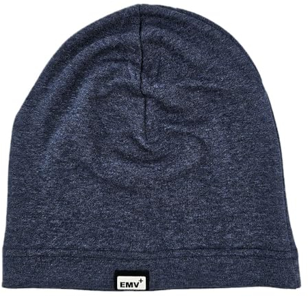 EMV+ Anti-Radiation Strahlenschutz Mütze/Haube schützt mit Silbergewebe vor Handystrahlung, WLAN, 5G UVM. (DE/NL/SE/PL, Alphanumerisch, M, Navy Blau)
