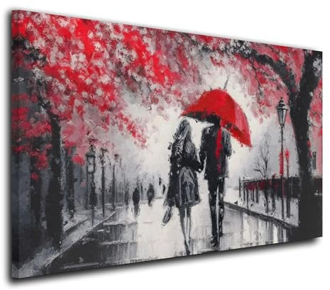 Liebespaar Paint Abstract Wandbild Leinwandbild Kunstdruck XXL Deko Größe 120x80x4cm