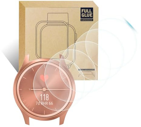 5 Pièces Protecteurs Écran pour Garmin Vivomove Style Protection D'écran, 9H Verre Trempé HD Transparent Résistant aux Rayures Film de Montre Compatible avec Garmin Vivomove Luxe/Style L'écran
