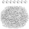 500 Perlas Espaciadoras de Estrella Plateadas - 6 mm Acrílicas para Pulseras, Colgantes - Cuentas de Plata en Forma de Estrella
