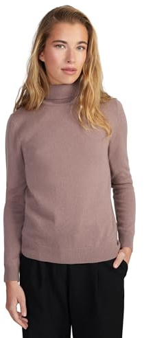Style & Republic Damen Rollkragenpullover aus 100% Kaschmir, Klassische Passform, stilvoller Premium-Cashmere-Feinstrickpullover für Herbst und Winter, Designed in Berlin