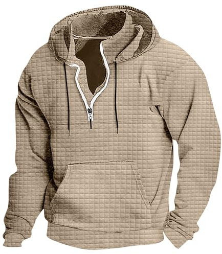 HAOLEI Hoodie Herren Lässige Modische, Sale Sweatshirt Weich Und Bequem, Pullover Stilvoller Slim Fit, Einfarbiges Langarm Kapuzenpullover, Langarmshirt Oberteile Klassisch Aus Hochwertiger
