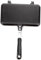 FUNOMOCYA Sandwichpfanne Antihaft-eierpfanne Doppelseitige Bratpfanne Mit Antihaftbeschichtung Mini-backformen Omelette-burgerpfanne Sandwich Backen Omelettpfanne Pfannkuchen Black Aluminium