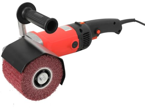 Satiniermaschine Satinierwalzen Bürstenschleifer mit 80 Körnung Bürste | 1400W 600-3000RPM Schleifroller für Schleifen,Polieren,Satinieren,Strukturieren und Reinigen von Oberflächen