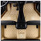 Auto Fußmatten Anpassen, für Opel Insignia Sports Tourer 2014-2024, Polster, Schutz, Langlebige rutschfeste Leder-Bodeneinlagen,D Beige