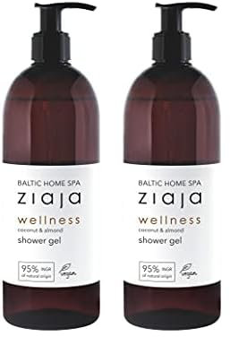 Ziaja Baltic Home Spa Wellness Gel de ducha de almendras y coco, 500ml (Paquete de 2)