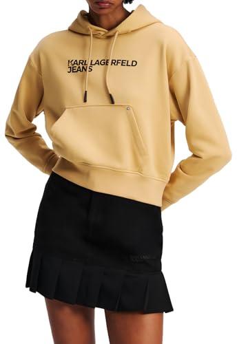Karl Lagerfeld Jeans Femme Regular Logo Hoodie Croissant S