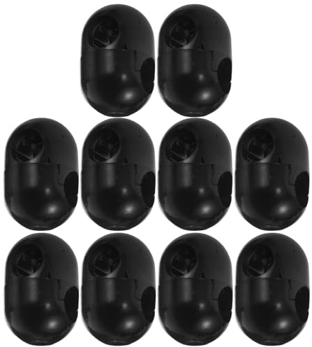 GARVALON 10 Stück Teiliges Kletterseil Verbinder aus Strapazierfähigem Kunststoff Sicherer Seilklemmen Clips für Outdoor Kletter Spielgeräte Schnelle Befestigung Geeignet für Gym Klettertau