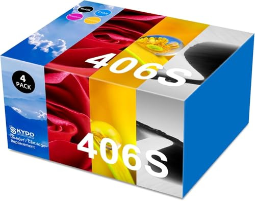 Toner P406C Kompatibel für Samsung CLT-406S CLT K406S Druckerpatrone für Samsung Xpress SL C410W C460FW C460W C463W CLP-360 360N CLP-365 365W CLX-3300 CLX-3305 CLX-3305W (4er-Pack)