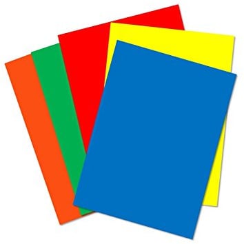 House of Card & Paper A4 220 gsm Card - Assorted Bright (Pack of 250 Sheets)