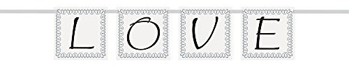 2,25 FT Love Hochzeit Banner