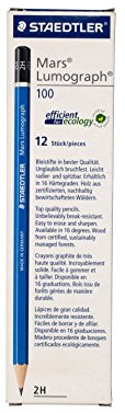 STAEDTLER MARS LUMOGRAPH PENCIL 2H - Box of 12