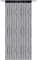 Bestlivings Fadengardine Türvorhang Fadenvorhang Metallikoptik mit Stangendurchzug, trendig schön in vielen erhältlich (schwarz - Black, H200 x B90 cm (1er Pack))
