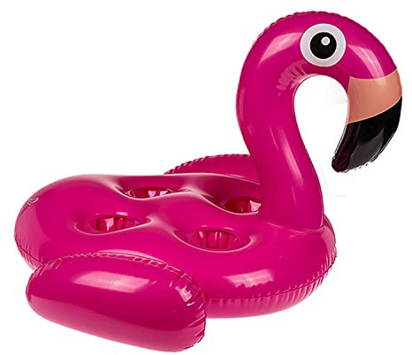 Out of The blue 91/4164 Aufblasbarer Getränkedosenhalter, Flamingo, One Size