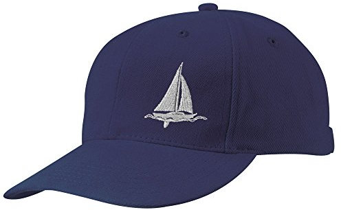 Baseballcap mit Einstickung Maritim - Segelschiff auf See - versch. Farben 68819 Farbe blau