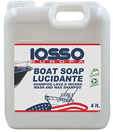 Iosso Boat Soap Lucidante, Shampoo Lava Incera per imbarcazioni, 4000 ml