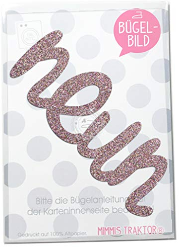 GLITZER Bügelbild Geburtstag! Schriftzug Aufbügler Applikationen Bügelsticker für Stoffe Textilien Kinder zum Aufbügeln Flicken, Farbe:Glitzer confetti, Zahl:9