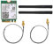 Tarjeta inalámbrica Express, Tarjeta de Red Intel 9260 + Antena de 2dB NGFF/M.2 Tarjeta Nic Ethernet Tarjeta de Red de Velocidad de transmisión rápida para Linux/Google Chrome OS/Windows