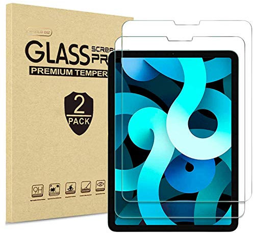 WorldBiz 2-Pack Screen Protector for Ipad Air 5th/4th Generation 10.9-Inch,Ipad Pro 11-inch,Tempered Glass Film,9H Hardness, Ultra Clear, Anti Scratch, Face ID Compatible.