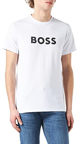 BOSS Men's T-Shirt RN T-Shirt, Natural107, XXL