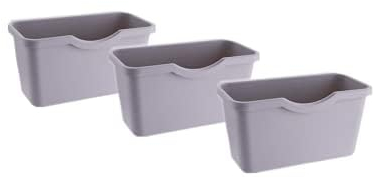 Lot de 2 porte-gobelets à suspendre, 25.4x12.7x11.4 cm, panier de rangement pour chariot à roulettes, seaux à suspendre, bacs à plantes, pot de maquillage, pot de rangement de cuisine