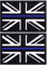 AXEN British Union Jack Patch Blue Line United Kingdom Flag Patch British Union Patches Tactical Patches Hook and Loop Applique for Military Uniform Tactical Bag Jacket Hat, 2pcs