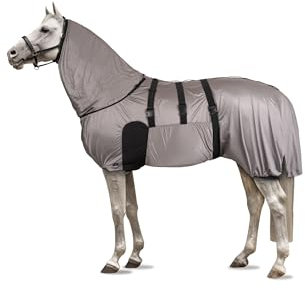 Horze Pferde Cover UV-Schutz Ekzemerdecke mit festem Halsteil und Bauchlatz