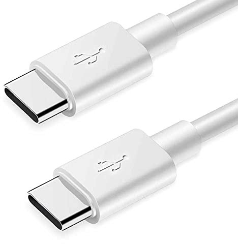 OcioDual Cable Tipo C a Tipo C 2m 4,2A 120BA Blanco de Carga Datos Cargador Rápido Quick Charge para Teléfonos Smartphones Tablets