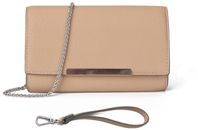 AFKOMST Small Clutch Purses for Women Summer Crossbody Bags and Straw Wristlet Handbags with Chain Strap