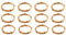 LEYTON 12x Handgemachte Bambus Servietten Ring Natürliche Rustikale Servietten Halter Natürliche Servietten Halter Ringe