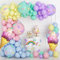142 Stück Luftballons Pastell, Ballons Pastell Farben Luftballons für Ballongirlande Bunte Luftballons Helium Geeignet, für Geburtstagsdeko, Party Deko, Babypartys und Hochzeiten
