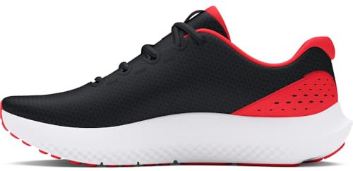 Under Armour Damen UA W Charged Surge 4 Laufschuhe, Black/Racer Red/Racer Red, 39 EU