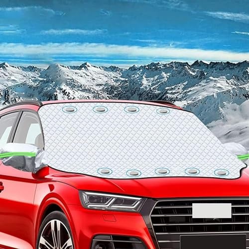HODGON Frontscheibenabdeckung Winter Schneeschutz, für VW Touran Auto Scheibenabdeckung Windschutzscheibe Abdeckung,B/157 * 126CM