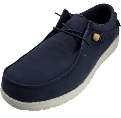 Paredes DC24165 Deportivas Casuales para Hombres, Azul Marino, Zapatos Ligeros y Casuales, Zapatillas de Lona para Verano, Cordones y Plantilla viscoactive Hombre Deportivos Marino 42