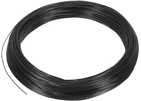 PATIKIL 114m Basteldraht 1mm x 374ft Bonsai-Trainingsdraht, Blumendraht Stiele eloxiertes Aluminium Baumdraht zur Fixierung von Gartenzweigen, Schwarz