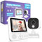 OBVHNUA Baby Monitor with Camera 720P IPS Video Baby Monitor with Camera and Night Vision 2.8'' VOX Mode Digital Zoom 2 Way Audio Feeding Alarm Temperature Sensor for Parents