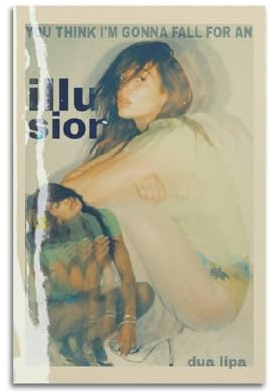 ZaMouss Dua Lipa Leinwand-Poster, Wandkunst, Dekoration, Wohnzimmer, Schlafzimmer, Dekoration, Poster, 30 x 45 cm, ungerahmter Stil