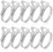 Alethron Schlauchschellen Edelstahl, 10 Stück 21-44mm Einstellbare Schlauchklemme 304 Edelstahl Schlauch Clips mit Griff Mehrzweck Rohrschellen für Wasserrohr Gas pool Schlauch