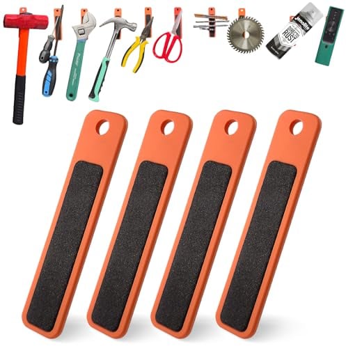 sciuU Magneti Forti Flessibili [4 pezzi] - Barre Magnetiche Sottili in Neodimio- Potente Porta Utensili Supporto Magnetico per Pannelli Porta Attrezzi Lavagne Casa Veicolo Garage Officina Ufficio