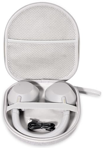 ProCase Funda Rígida EVA para Auriculares, Caja de Almacenamiento de Viaje Caja de Transporte para Sony, BERIBES, SoundCore, WH, JBL Tune Auriculares -Gris