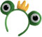 Bandeaux amusants - Bandeau grenouille - Serre-tête mignon avec oreilles en peluche et cornes - Accessoire de cheveux élastique pour femmes et filles - Serre-tête de grenouille verte pour costumes