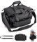 Goture Angeltasche, weiche Seite, wasserabweisend, Umhängetasche, Verstellbarer Angelrutengurt, Angelrucksack Mit gepolsterten Schultergurten und rutschfestem Boden Schwarz